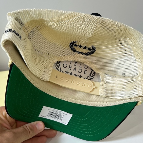 Brand New Field Grade Rolex Royalty Cream and Black Mesh Rope Cap Hat - Picture 4 of 6